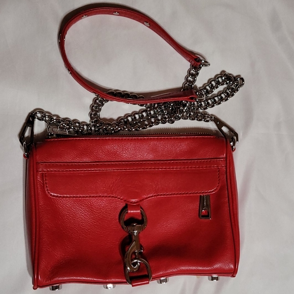 Rebecca Minkoff Mini Mac Red Crossbody Purse - Picture 1 of 5